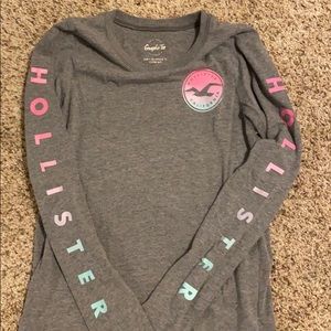 hollister grey long sleeve